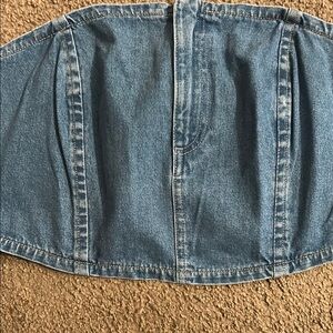 Wrangler Blue Denim Crop Top